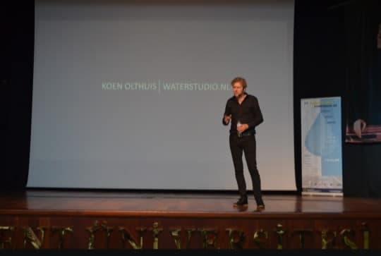 image 7 from International Symposium of Design for Living with Water event speakers speaking about Design for Living with Water